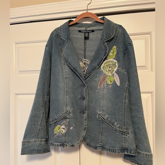 Jean Jacket by D’Mode Classic, size 1X - Picture 1 of 4